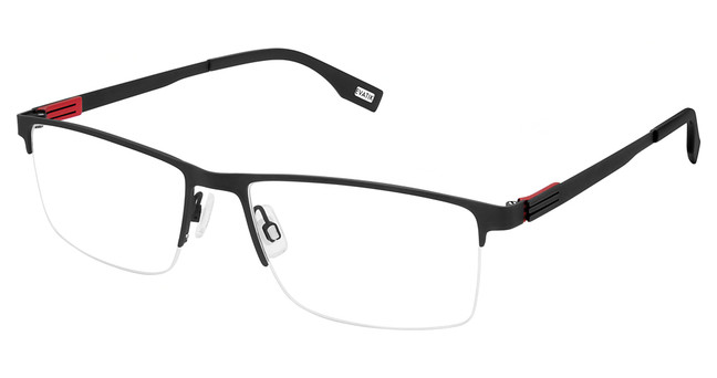 Evatik Eyeglasses EVATIK 9285 BLACK RED/M100
