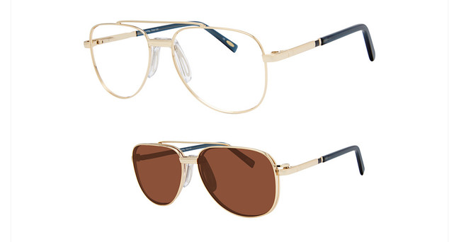 AirMag Eyeglasses AIRMAG A6265 Gold/Blue/C1