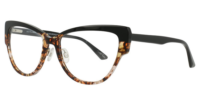 ADIRA Eyeglasses Addison BLACK BROWN COMBO