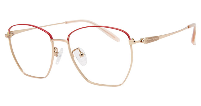 Mademoiselle Eyeglasses MADEMOISELLE MM9302 Red/Gold/C1