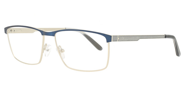 Vue Eyeglasses V1146 NAVY/SILVER/C1