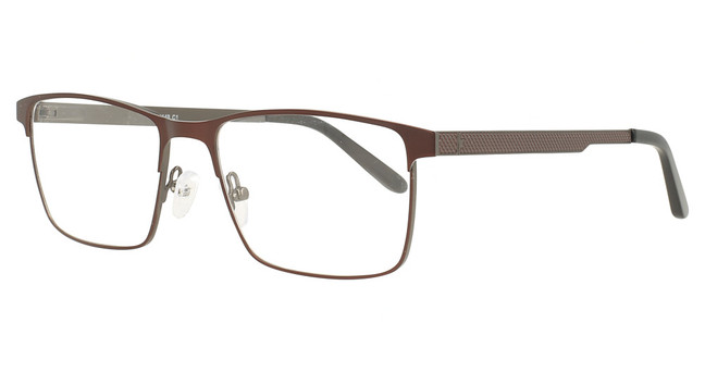 Vue Eyeglasses V1149 BROWN/GUN/C1