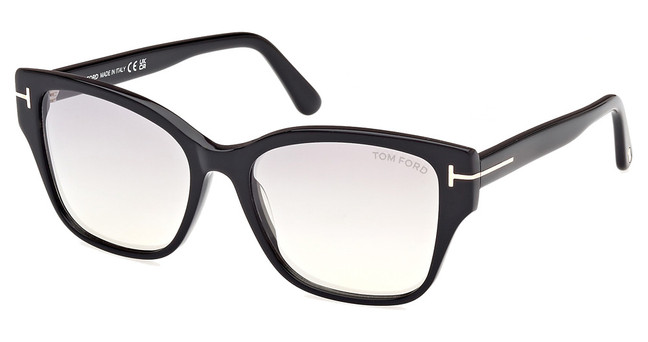 Tom Ford Eyeglasses FT1108 shiny black / smoke mirror/01C