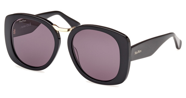 MaxMara Eyeglasses MM0092 shiny black / smoke/01A