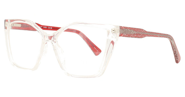 Enhance Eyeglasses 4483 Crystal Red