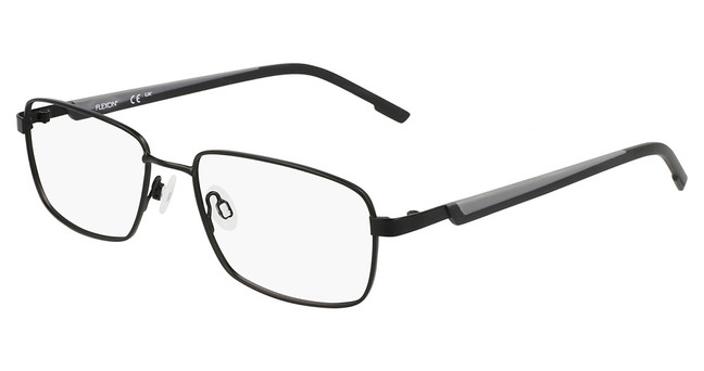 Flexon Eyeglasses FLEXON H6077 SATIN BLACK/ GREY/002