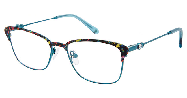 BETSEY JOHNSON Eyeglasses PRICELESS Teal/TEA