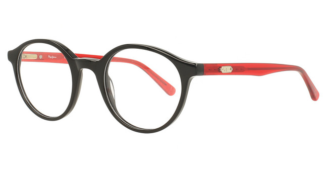 Pepe Jeans Eyeglasses PJ 3522 Glossy Solid Black/001