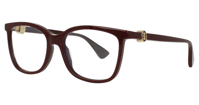 Cartier Eyeglasses CT0493O BURGUNDY/003