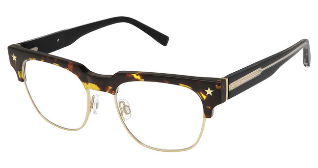 Elton John Eyewear Eyeglasses BEATNIK1 TORTOISE GOLD/1