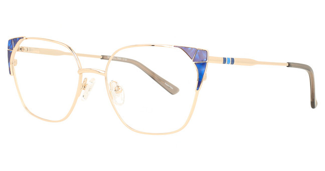 Scott & Zelda Eyeglasses 7603 Gold/Blue