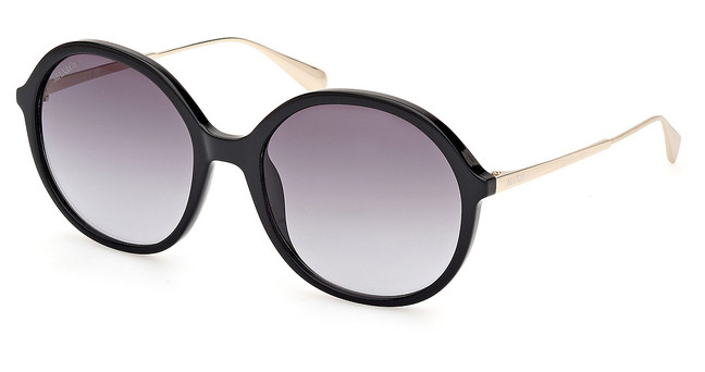Max&Co. Eyeglasses MO0109 shiny black / gradient smoke/01B