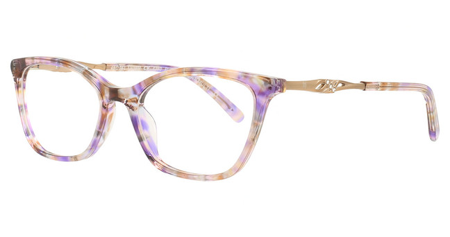 Jessica McClintock Eyeglasses 4360 PURPLE BROWN MULTI