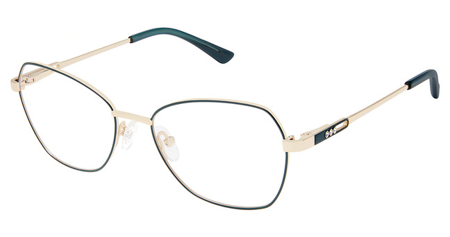 Superflex Eyeglasses SF-1177T TEAL GOLD/S204