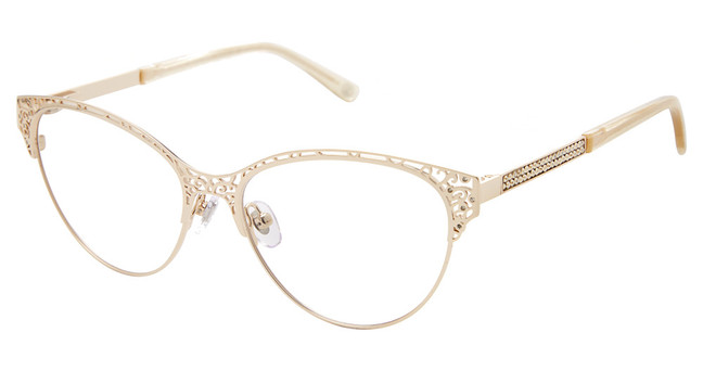 Jimmy Crystal New York Eyeglasses Kythnos Gold/GOLD