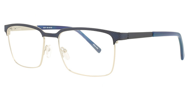 Continental Optical Imports Eyeglasses BAM 525 Navy/Silver