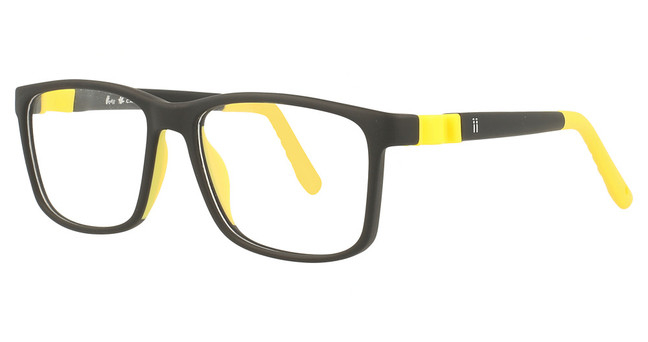 Indii Kids Eyeglasses IN29-SEVEN-UP BLACK/YELLOW/C3