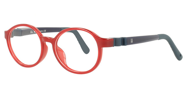 Indii Kids Eyeglasses IN37-HOPSCOTCH RED/BLACK/C1
