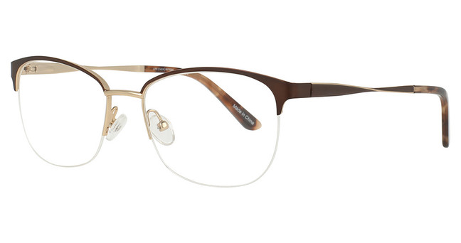 Cote d Azur Eyeglasses CDA-390 Chocolate / Gold/1