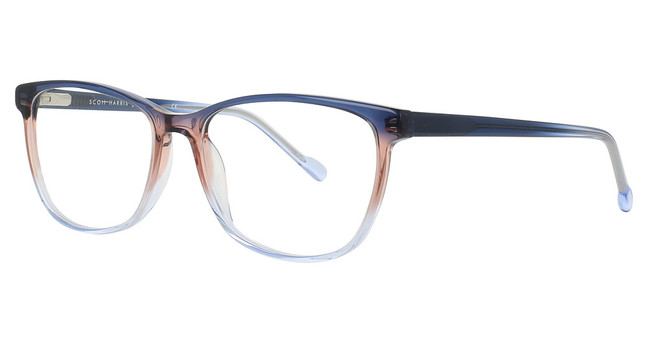 Scott Harris Eyeglasses Scott Harris 934 Navy / Mauve / Ice Blue/1