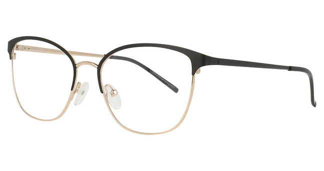 Vue Eyeglasses V1135 BLK/ROSEGOLD/C1