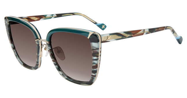 Yalea Eyeglasses SYA156V Shiny Light Gold 0594