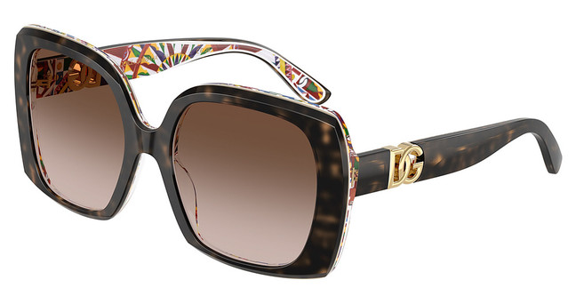 DOLCE & GABBANA Eyeglasses DG4475 HAVANA ON WHITE BARROW/321713