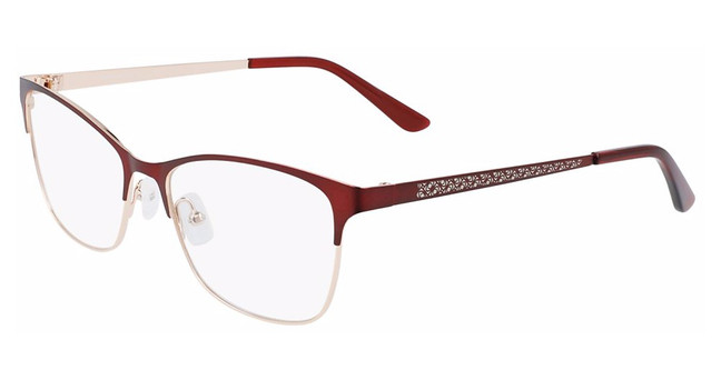 Marchon NYC Eyeglasses M-4009 MATTE BORDEAUX/ROSE GOLD/601