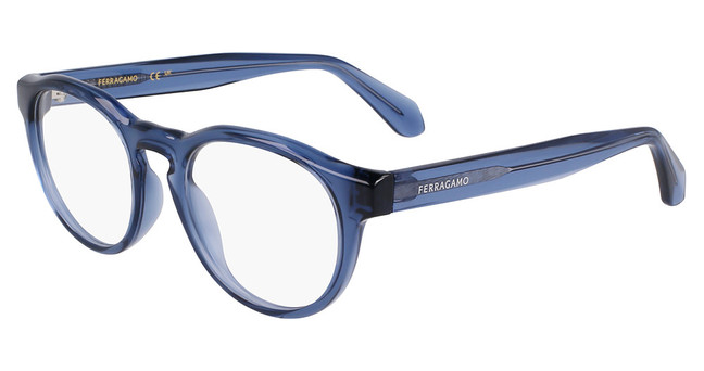Ferragamo Eyeglasses SF2987E TRANSPARENT LIGHT BLUE/462