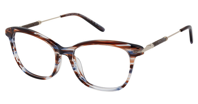 Ann Taylor Eyeglasses TYATP032 BROWN NAVY HORN/C01