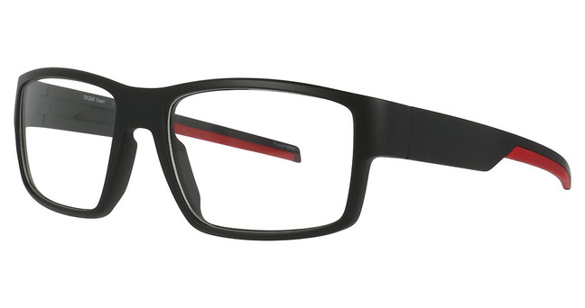 DICAPRIO Eyeglasses DC235 Black Red
