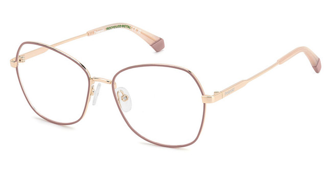 Polaroid Eyeglasses PLD D539 GOLD PINK/0EYR