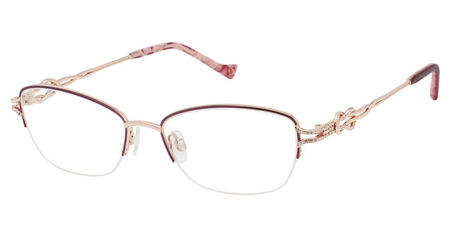 Tura Eyeglasses TE293 burgundy/rose gold/BUR