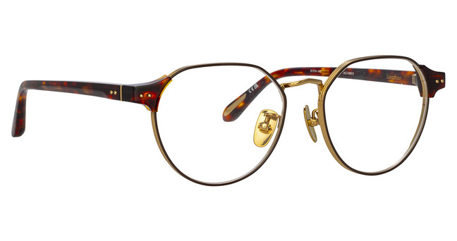 Linda Farrow LFL1489 JONATHAN DARK T-SHELL/ LIGHT GOLD/002