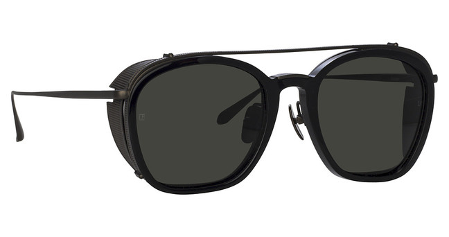 Linda Farrow Eyeglasses LFL1359S ASTON BLACK/ MATT NICKEL/ GREY/006