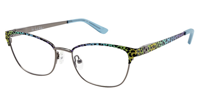 Nicole Miller Eyeglasses INES BLUE/GUN/C01