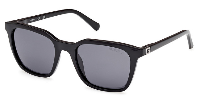 Guess? GU00170 shiny black / smoke polarized/01D