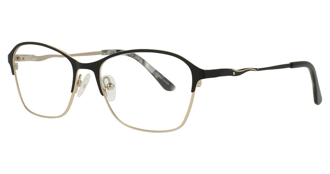 Elegante Eyeglasses EL57 Black/Gold/3