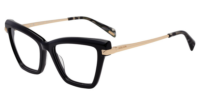 Police Eyeglasses VPLP50M Shiny Black 0700