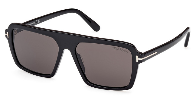 Tom Ford Eyeglasses FT1176 shiny black / smoke/01A
