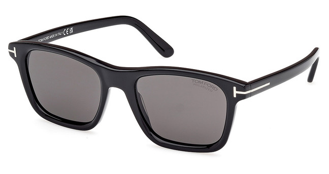 Tom Ford Eyeglasses FT1179 shiny black / smoke polarized/01D