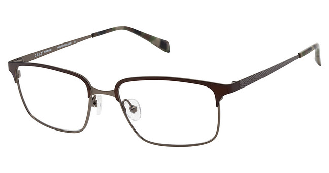 Cruz Eyeglasses I-605 Brown/Gun/BROWN/GUN