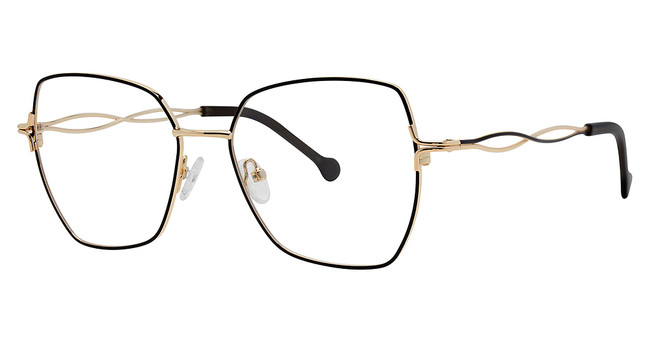 Genevieve Paris Design Eyeglasses FANCIFUL Black/Gold