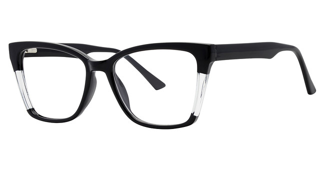 Modern Plastics II Eyeglasses AIMEE Black/Crystal