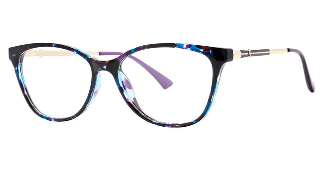 Modern Times Eyeglasses GWEN Black/Purple/Gold