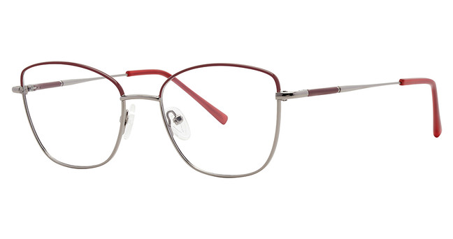 Modern Times Eyeglasses AGATHA Burgundy/Gun