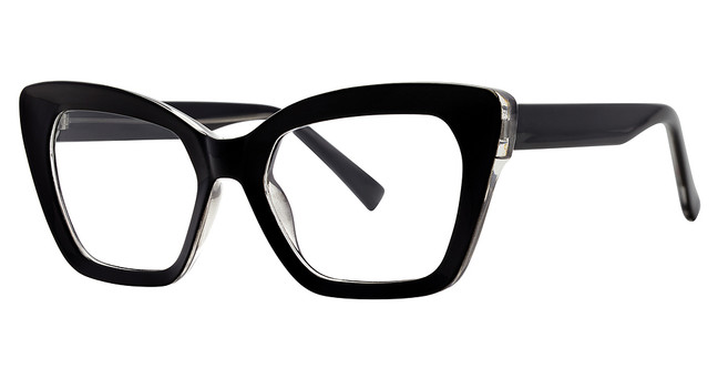 Modern Plastics I Eyeglasses CYBILL Black/Crystal