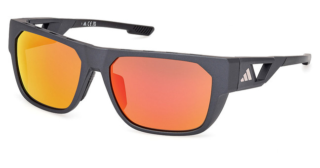 Adidas Sport Eyeglasses SP0102 matte black / roviex mirror/02L