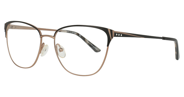 Cote d Azur Eyeglasses CDA-398 Black / Rose Gold/3
