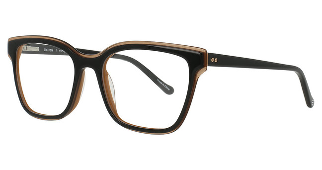 Cinzia Eyeglasses CIN-5179 Black / Caramel/2